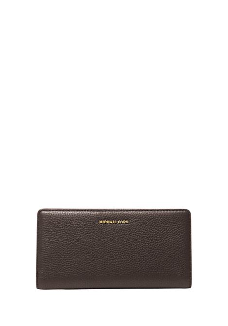 Portafoglio Bryant grande in pelle martellata con chiusura a scatto CIOCCOLATO Michael Kors | 32S5GYTP1L251
